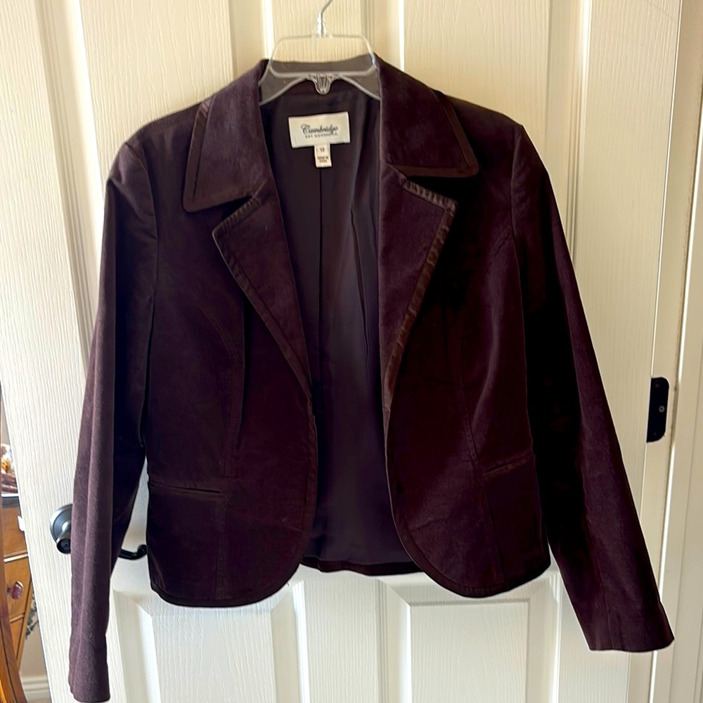 Cambridge velvety brown blazer